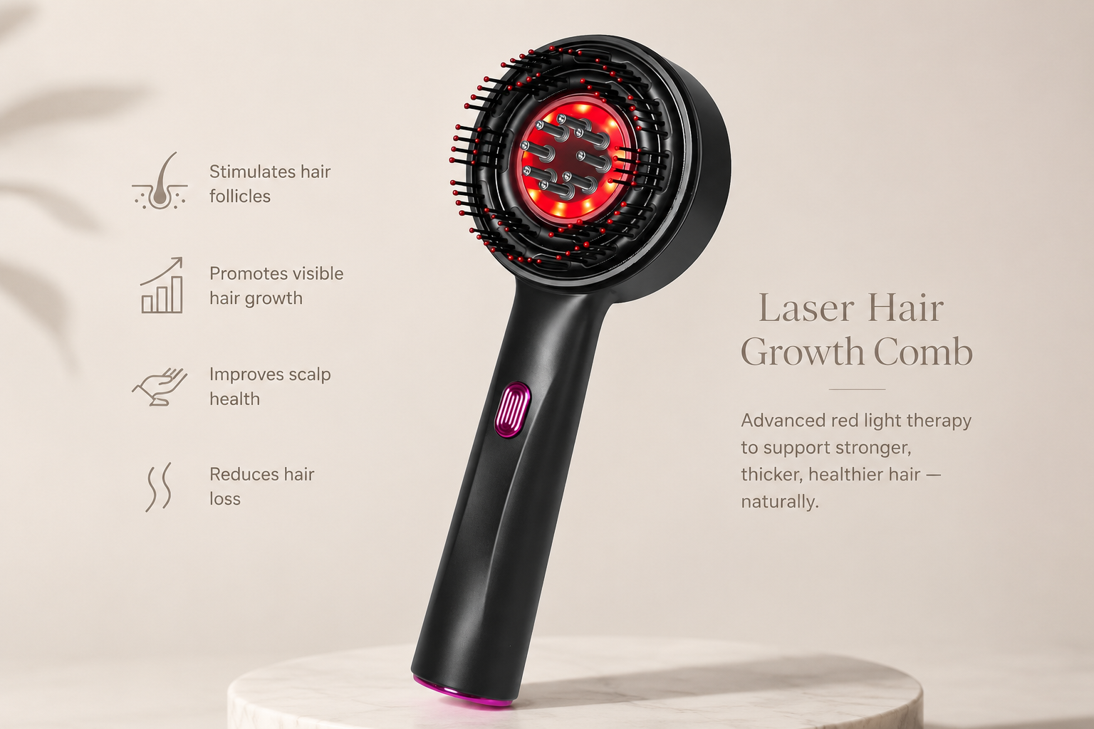 Laser Hair Growth Comb & Sculp Massager
